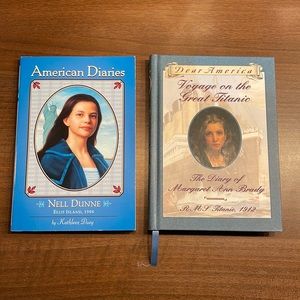 Books American Diaries  and Dear America Voyage on the Great Titanic New